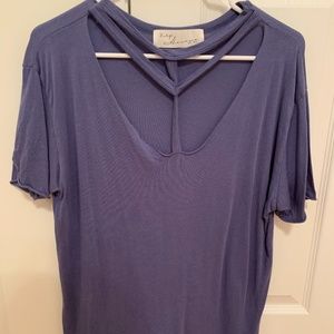 Short Sleeve cut out  shirt